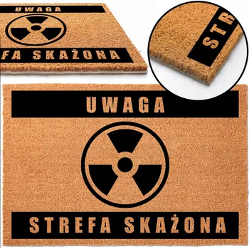 Rohožka ROHOŽKA PŘED DVEŘE 40x60 POZOR ZAMOŘENÁ ZÓNA