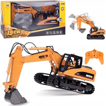 RC model auta DÁLKOVĚ OVLÁDANÝ BAGR NA DÁLKOVÉ OVLÁDÁNÍ ZVUKOVÉ A SVĚTELNÉ FUNKCE 2V1