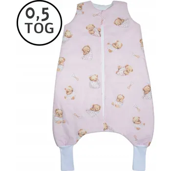 Fusak LETNÍ Spací pytel s nohavicemi 56-68 XS 0,5 TOG BAVLNA 100% PRODUKT POLSKÝ