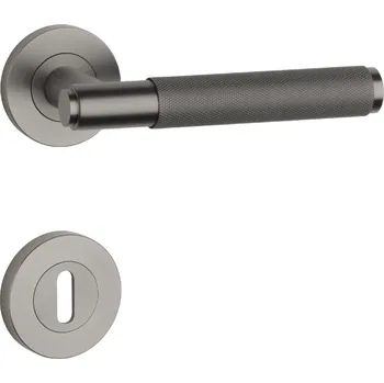 SH - OVAL - R 1741 PRO 8 MM rozety BB, klika/klika T PVD - Titan PVD