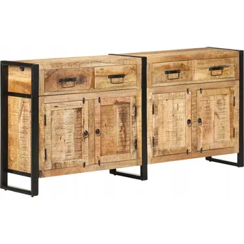 Komoda Skříňka, 172x35x80 cm, masivní mangové dřevo