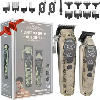 Strojek na vlasy STROJEK NA VLASY ZASTŘIHOVAČ BARBER COMBO 2V1 USB-C 2000MAH SADA