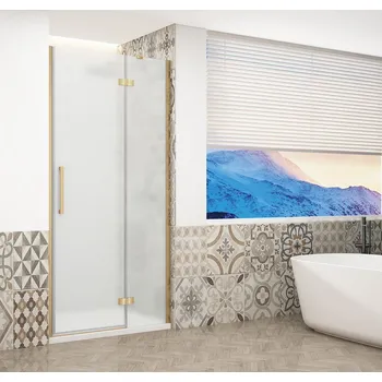 Gelco Trinity Gold Matt sprchové dveře do niky 90 x 200 cm otevírací pravá zlatá sklo matné GT1290MR-G