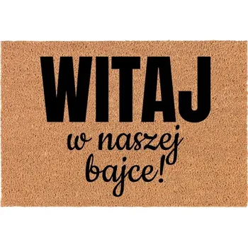 Rohožka VSTUPNÍ ROHOŽKA 60x40cm Kokosová VÍTEJTE V POHÁDCE