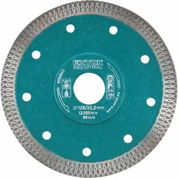 Řezný kotouč Turbo kotouč pro řezání Extol Industrial Diamond Thin Cut, 115 x 22,2 mm, řezání za sucha i za mokra