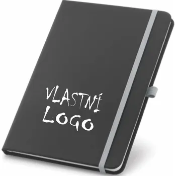 Zápisník ON-DESIGN Poznámkový blok A5 CORBIN s vlastním potiskem Barva: světle šedá