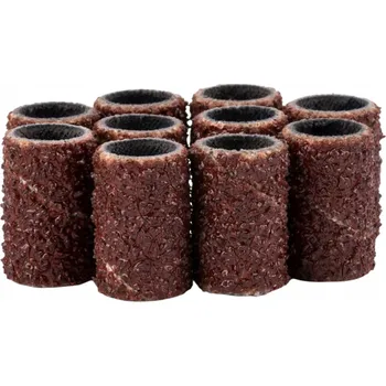 Brusný papír 10x Brusný váleček 6 mm Samočisticí Nástavec Podo Hnědý Zrnitost 60