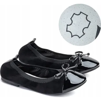 Dámská obuv WOJTYŁKO 5BA22013 Dívčí balerínky, černé, velikost 35