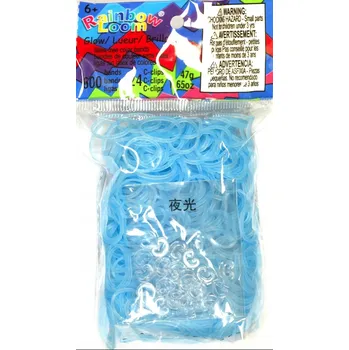 kreativní sada Rainbow Loom Original-gumičky-600ks-svítící modré