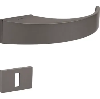 Dveřní kování TI - DEDOS - RT5 3094 rozety BBQ, klika/klika T - Titan (141)