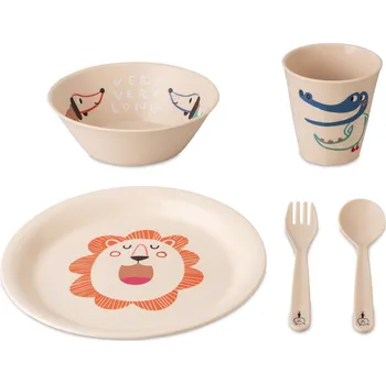 Příbor Dětská jídelní sada HOP ON AT HOME, 4 kusy, béžová KOZIOL