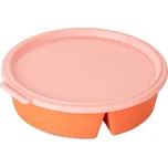 Miska s víkem NORA BOX, dělená, oranžová, 1,1 l, KOZIOL