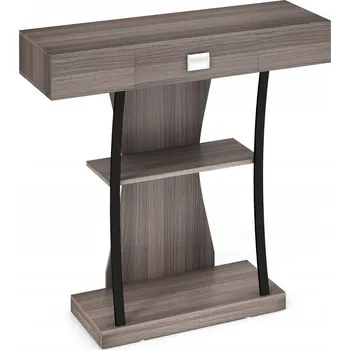 Konferenční stolek Konzolový Stolek Costway, šedé odstíny, matná, 91 x 88 x 30 cm