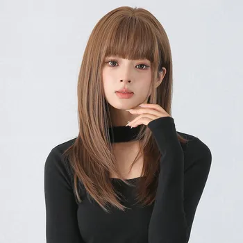 Paruka Elegantní kaštanově hnědá paruka Kimmy s jemně sestříhanými konci