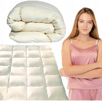 přikrývka PÉŘOVÁ PŘIKRÝVKA Z PRÉMIOVÉHO HUSÍHO PEŘÍ 140x200 cm – Hřejivá