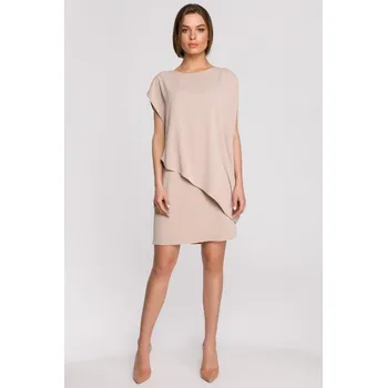 Dámské šaty Dámské šaty STYLOVE S262 BEIGE M