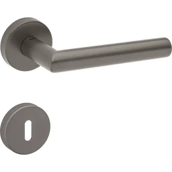 Dveřní kování TI - FAVORIT - R 2002 rozety PZ, koule/klika pravá T - Titan (141)