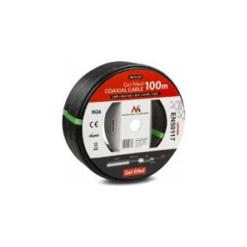 Anténní kabel Maclean MCTV-477 koaxiální kabel 100 m Černá