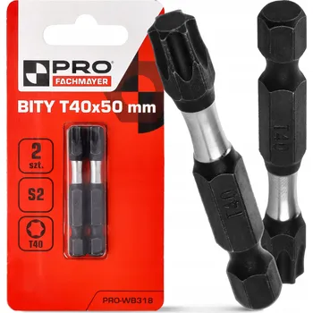 Bit Rázové bity TX40 50mm | Rázová koncovka do vrtačky 2 ks