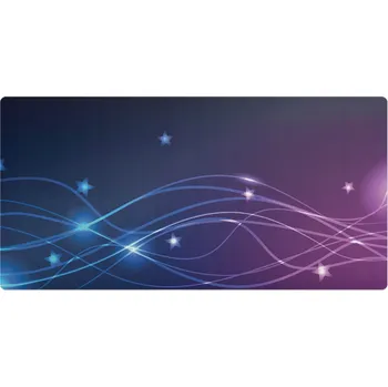 Obraz Podložka Ochranná Podložka na Stůl pod Klávesnici a Myš - Vlny a hvězdy v noci 90x45 cm