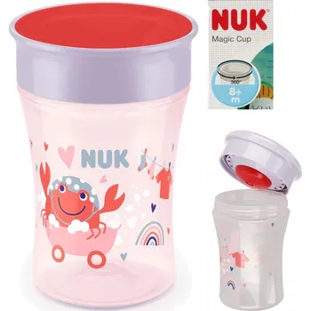 NUK HRNEK 230ml 8m+ MAGIC CUP ČERVENÝ