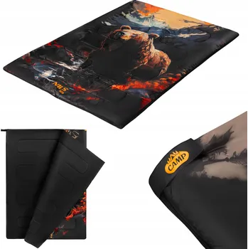 Spacák Odolný turistický spacák 3v1 na kempování, bivakování pod stan Nils Camp 200x140