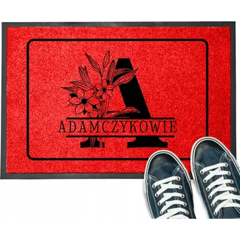 Rohožka VSTUPNÍ ROHOŽKA S ROSTLINNÝM MOTIVEM A VAŠÍM JMÉNEM PERSONALIZOWANA VZ