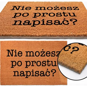 Rohožka Vstupní ROHOŽKA 40x60 S nápisem - Nelze psát Vzor