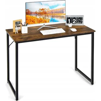 Psací stůl Obdélníkový psací stůl Costway 100 x 50 x 75 cm, odstíny hnědé