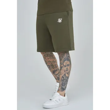 SikSilk Pánské Khaki fleecové kraťasy Essential Velikost: XS