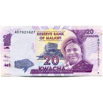 Malawi. 20 kwacha 2012. Pi. 57a.