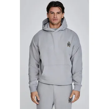 Pánská mikina SikSilk Pánská Šedá Mikina přes hlavu Velikost: XS