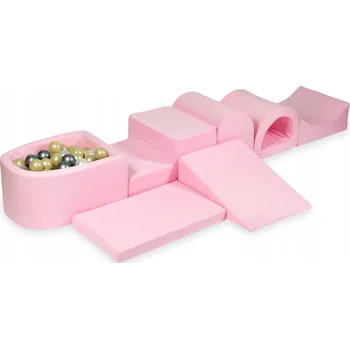 Dětské hřiště Největší pěnové dětské hřiště s bazénkem, micro růžové