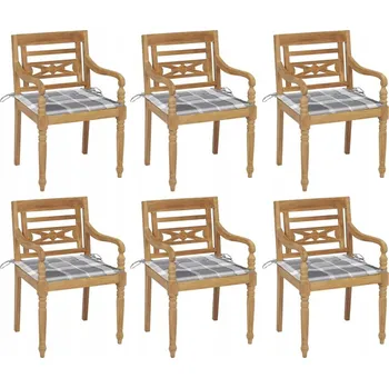 Zahradní židle VidaXL dřevěná červená