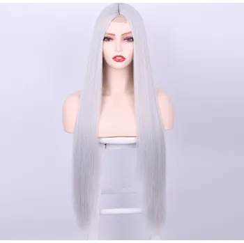 Paruka Ledová extra dlouhá paruka Moira se síťkou (lace front)