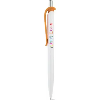 ON-DESIGN Kuličkové pero ABS s klipem ANA s vlastním potiskem Barva: oranžová