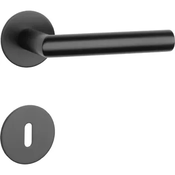 SH - OVAL - R 1750 3SM rozety BB, klika/klika BS - Černá matná