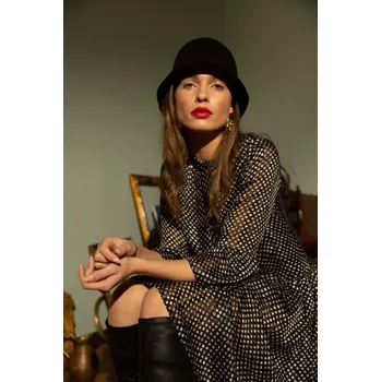 Dámské šaty Dámské šaty STYLOVE S237 ČERNÁ M