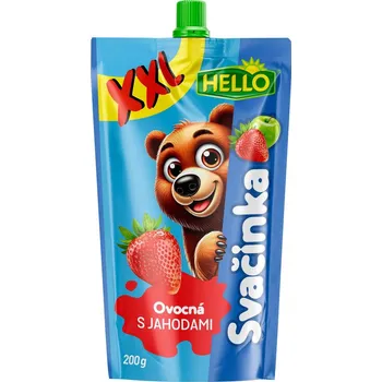 Hello Ovocná svačinka XXL s jahodami kapsička