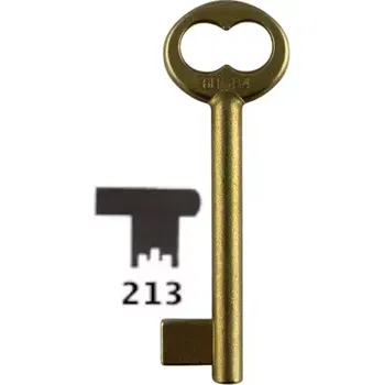 Klíč Klíč dózický úzký předřezaný A213 6HOB4 mosazný