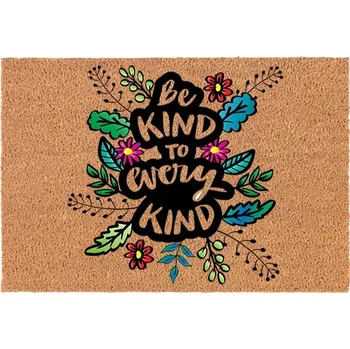 Rohožka KOKOSOVÁ ROHOŽKA PŘED DVEŘE BE KIND Z ŻYCZLIWYM PRZESŁANIEM HIT VZOR