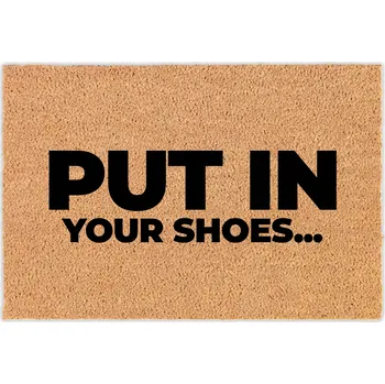 Rohožka KOKOSOVÁ ROHOŽKA SOLIDÁRNÍ S UKRAJINOU - ODOLNÁ, PRAKTICKÁ, ESTETICKÁ, VZOROVANÁ