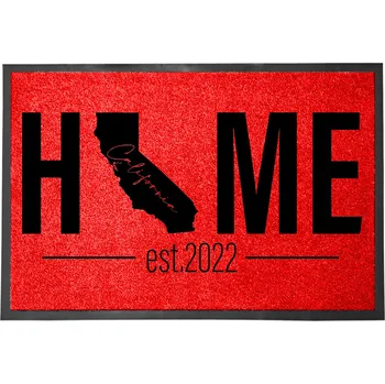 VSTUPNÍ ROHOŽKA 40X60 ČERVENÁ DOMOVNÍ HIT HOME TWÓJ KRAJ NADRUK TEKST