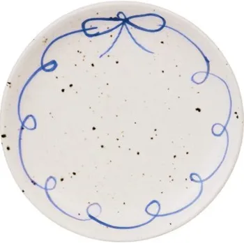 Talíř Keramický talíř Viola Bow Blue 26 cm