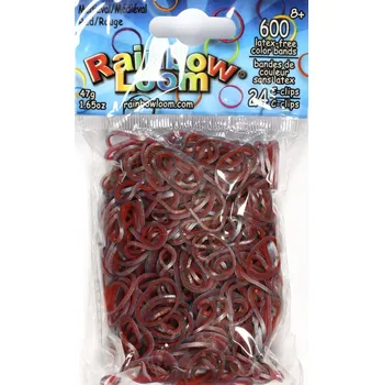 kreativní sada Rainbow Loom Original - gumičky - 600ks - středověké červené