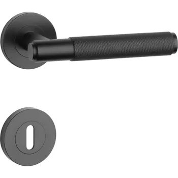 SH - OVAL - R 1741 PRO 8 MM rozety BB, klika/klika BS - Černá matná