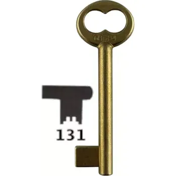 Klíč Klíč dózický úzký předřezaný A131 6HOB4 mosazný