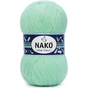 Příze Nako Pletací příze Nako Mohair Delicate 3415 - zelená mátová