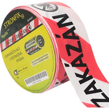 Výstražná páska Traiva s.r.o. Ohraničovací páska 250m Vstup zakázán Verze: 75 mm x 250 m - Kód: 04221