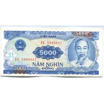 VIETNAM. 5.000 dong. 1991. Pi. 108.